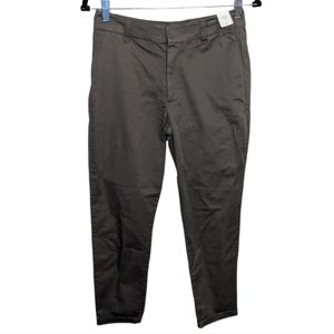 NWT Abercrombie & Fitch Slim Ankle Crop Pants Olive Green Size 25 🌿